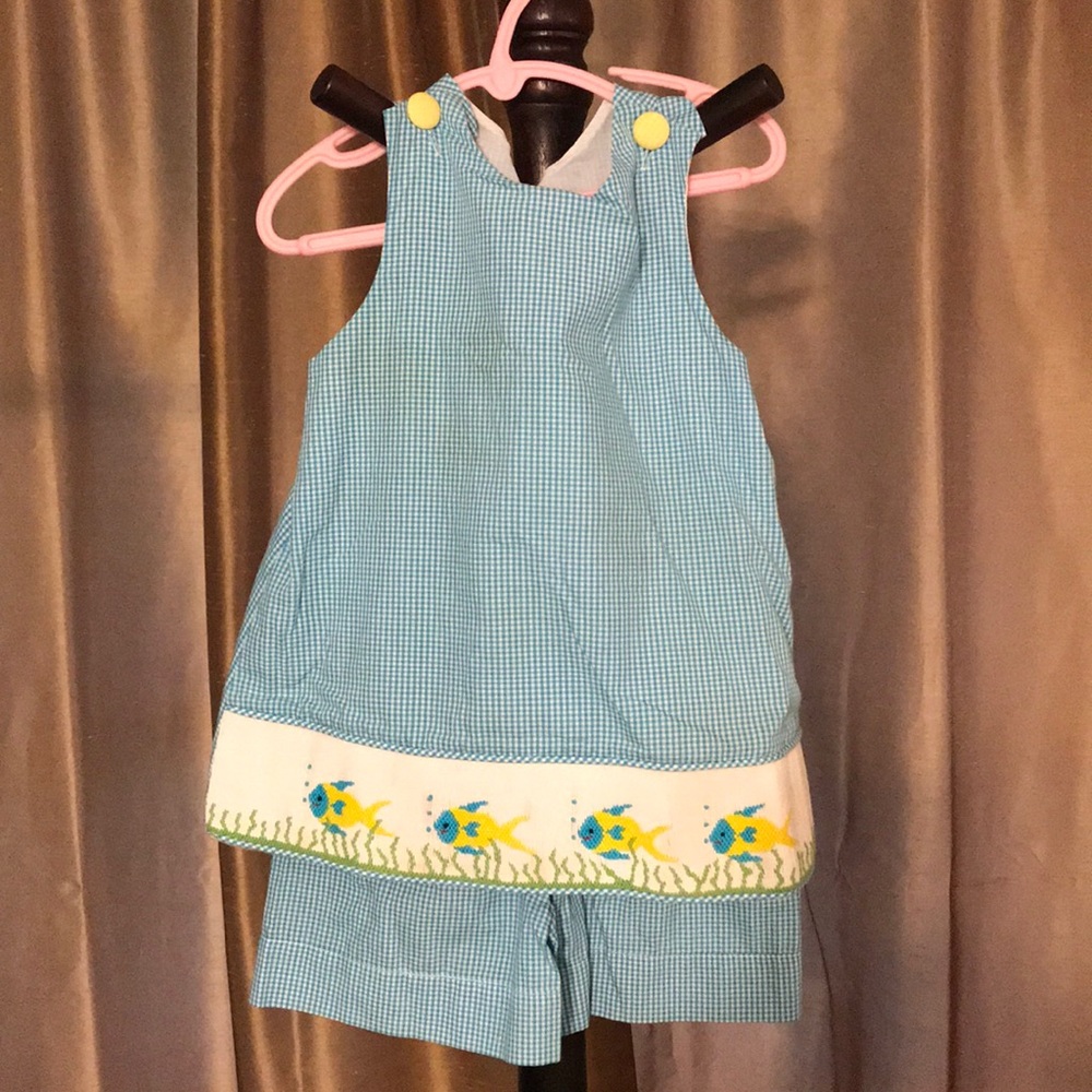 2 Piece Smocked Short Set